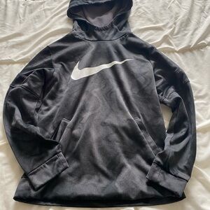 Nike Black Dri-FIT Pullover with White Swoosh Tag